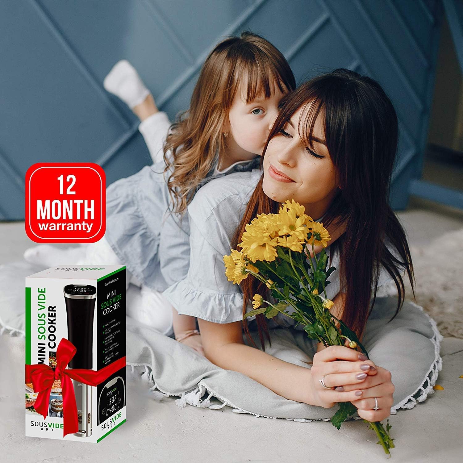 SOUSVIDE ART Precision Cooker Kit (Deluxe Cooker Kit) - Sous Vide Machine Immersion Cookers Circulator, 30 Vacuum Seal Bags, Vacuum Pump, Digital Timer, Temp Control, Sous Vide Cooker, Gift for Chefs